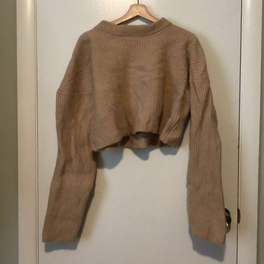 Oversized Tan Sweater